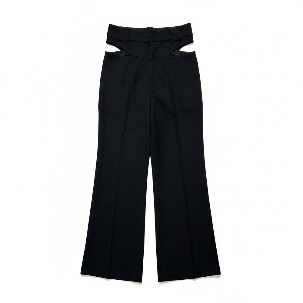 Et Ochs Women's Dress Pants Black Straight Trouser Size 2